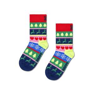 Kinder Christmas Stripe Crew Socken