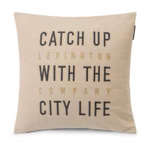Lexington Herringbone Cotton Flanell Kissenbezug 50 x 50cm Light beige
