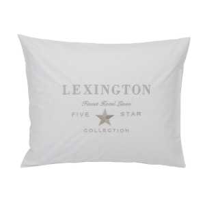 Lexington Hotel Embroidery Kissenbezug 50 x 60cm Weiß-hellbeige