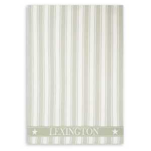 Lexington Icons Waffle Striped Geschirrtuch 50 x 70cm Sage green-white