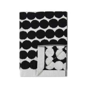 Marimekko - Räsymatto Handtuch 50 x 70 cm, weiß / schwarz
