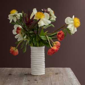 Mette Ditmer - Ribbon Vase, large, off-white
