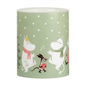 Muurla Moomin Blockkerze LED 12,5 cm Festive spirits