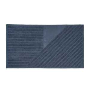 NJRD Stripes Badezimmerteppich 50 x 90cm Blau