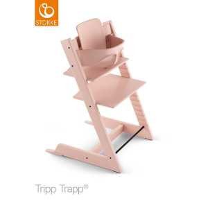STOKKE® Tripp Trapp® Hochstuhl inkl. Baby Set Buche Serene Pink