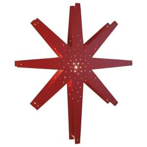 Star Trading Tall Adventsstern 60 x 70cm Rot