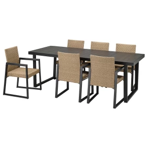 VÄRMANSÖ Tisch+6 Stühle/außen