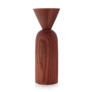 applicata - Shape Cone Vase, Eiche geräuchert