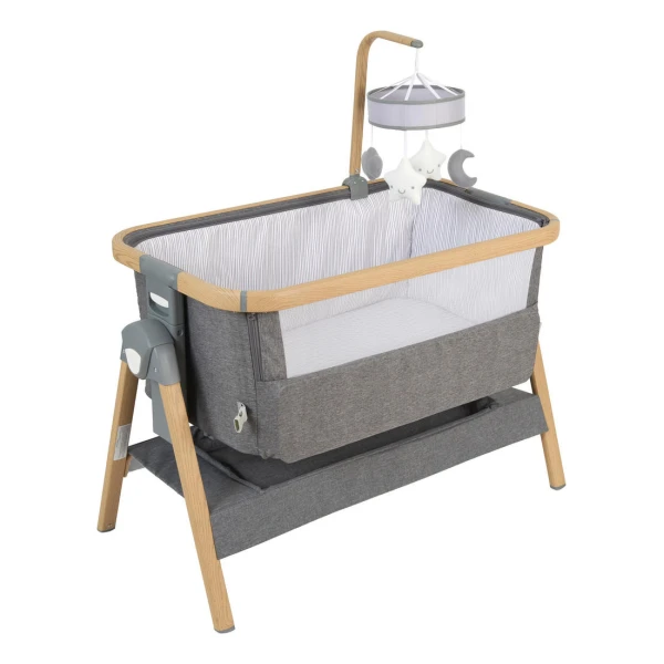 Jimmylee BEISTELLBETT Natur, Dunkelgrau