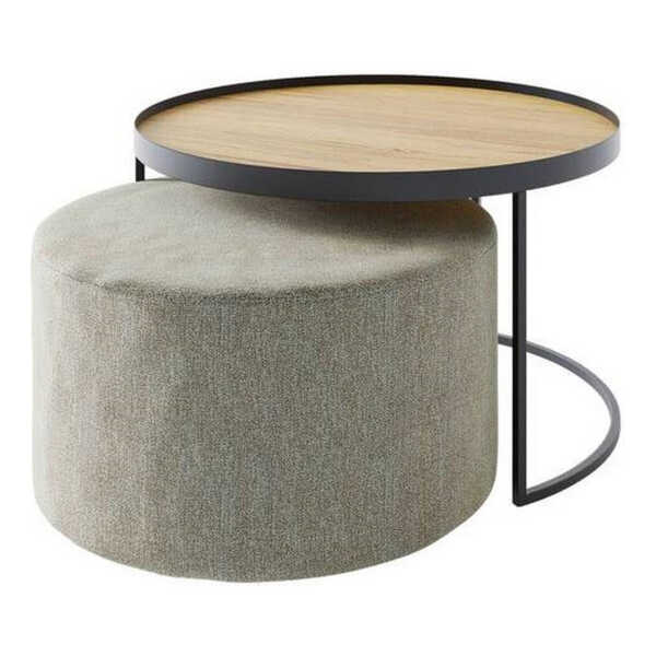 Novel COUCHTISCHSET Eiche, Beige