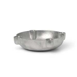 ferm LIVING Bowl Adventskerzenhalter medium Ø20cm Aluminium