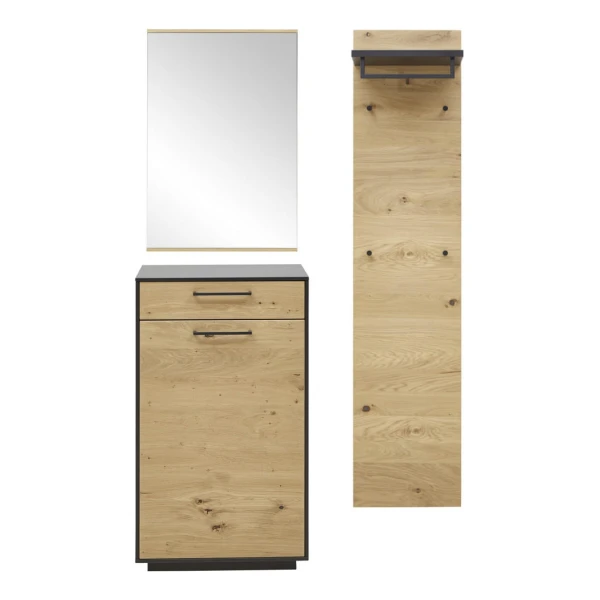 Dieter Knoll GARDEROBE Anthrazit, Eiche