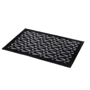 tica copenhagen - Graphic Fußmatte, 60 x 90 cm, schwarz / grau