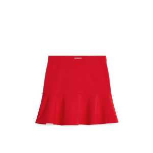 Arket Ausgestellter Minirock Rot, Röcke in Größe 36. Farbe: Red