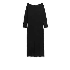 Arket Off-Shoulder-Kleid Schwarz, Alltagskleider in Größe M. Farbe: Black