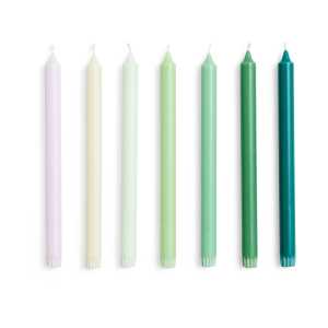 HAY Gradient Candle Kerze 7er Pack Greens
