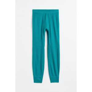 H&M Baselayer-Tights aus Wollmix Türkis, Fleeceunterwäsche – Hosen in Größe XXL. Farbe: Turquoise