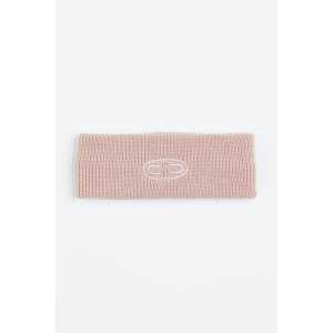 H&M Geripptes Stirnband mit Stickerei Puderrosa, Mützen in Größe One Size. Farbe: Powder pink
