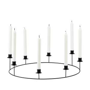 House Doctor - Ring Kerzenständer, Ø 50 cm, schwarz