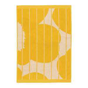 Marimekko - Vesi Unikko Handtuch, 50 x 70 cm, spring yellow / ecru