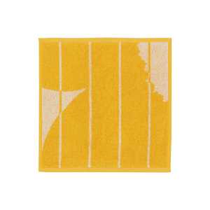 Marimekko - Vesi Unikko Mini-Handtuch, 30 x 30 cm, spring yellow / ecru