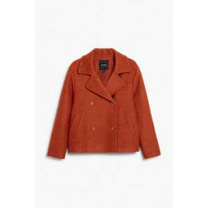 Monki Jacke aus Wollmischung Rostrot, Jacken in Größe XS. Farbe: Rusty red