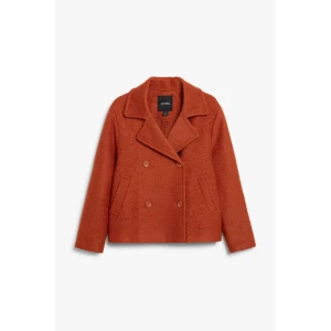 Monki Jacke aus Wollmischung Rostrot, Jacken in Größe XS. Farbe: Rusty red