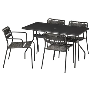 VIHOLMEN / LÄCKÖ Tisch+4 Stühle/außen
