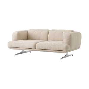 &Tradition Inland AV22 Sofa 2-Sitzer Clay 0011-polished Aluminium