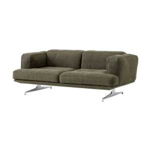&Tradition Inland AV22 Sofa 2-Sitzer Clay 0014-polished Aluminium