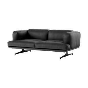 &Tradition Inland AV22 Sofa 2-Sitzer Noble Leder schwarz-warm black
