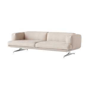 &Tradition Inland AV23 3-Sitzer Sofa Clay 0011-polished Aluminium