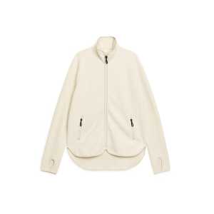 Arket Fleecejacke mit Reißverschluss Cremeweiß, Funktionskleidung – Jacken in Größe S. Farbe: Off white