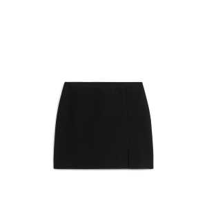 Arket Jersey-Minirock Schwarz, Röcke in Größe L. Farbe: Black