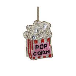 Baumanhänger Popcorn aus Perlen