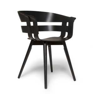 Design House Stockholm Wick Chair Stuhl Schwarz-schwarze Eschenbeine