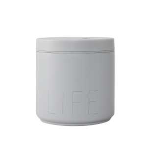 Design Letters - Travel Life Thermo Lunch Box large, Life / cool gray