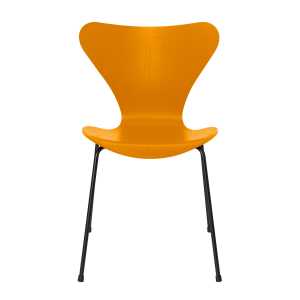 Fritz Hansen - Serie 7 Stuhl, schwarz / Esche burnt yellow gefärbt