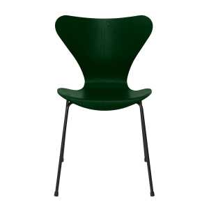 Fritz Hansen - Serie 7 Stuhl, schwarz / Esche evergreen gefärbt