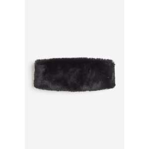 H&M Flauschiges Stirnband Schwarz, Mützen in Größe One Size. Farbe: Black