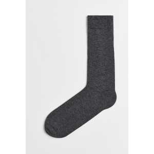 H&M Socken aus Wollmischung Dunkelgraumeliert in Größe 37/39. Farbe: Dark grey marl