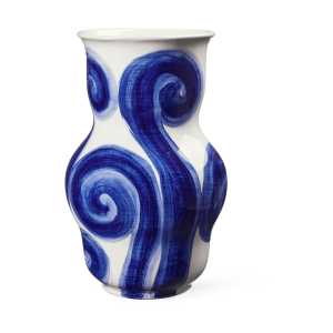 Kähler Tulle Vase 22,5cm Blau