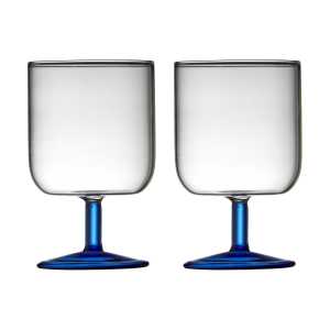 Lyngby Glas Torino Weinglas 30 cl 2er Pack Clear-blue