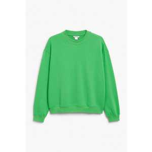 Monki Lockerer grüner Pullover Grün, Sweatshirts in Größe XXS. Farbe: Green 136