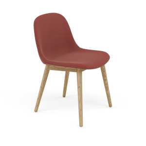 Muuto Fiber side chair Stuhl mit Holzbeinen Re-wool 558-oak