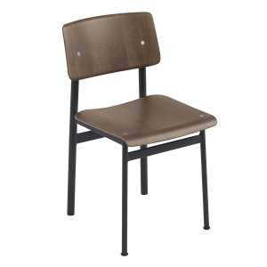 Muuto Loft Chair Stuhl Black-stained dark brown