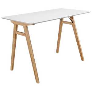 Schreibtisch Vojens mit weißer Tischplatte