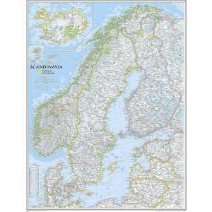Skandinavien Landkarte classic