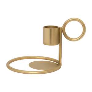 URBAN NATURE CULTURE Double Ring Kerzenhalter Ø9cm Gold