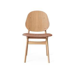 Warm Nordic Noble Stuhl Pale rosa-Eichengestell weiß geölt